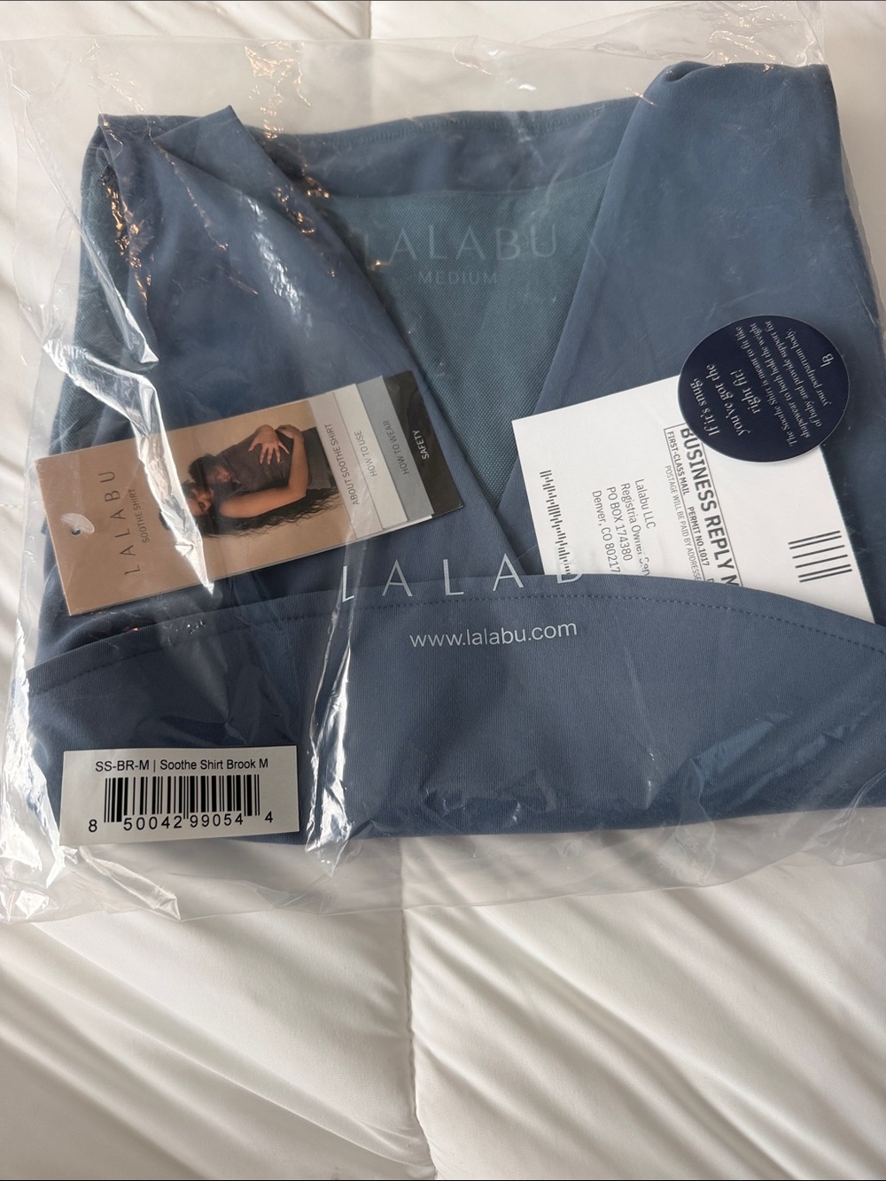 LALABU Blue Soothe Nursing Tank Top - Medium
